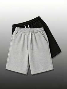 Mens Workout Fleece Shorts Comfortable Pull On Adjustable Waist Casual <b>Athletic</b> Running Walking Lounge Pocket Mid Length Design - Product Image 2