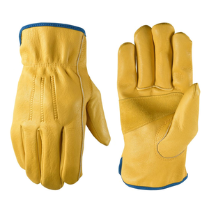 Guantes de Trabajo de Cuero Vacuno de Alta Calidad con Forro de Tela de Aramida, Guantes de Seguridad para Conductores de Camiones y Mecánicos al por Mayor - Product Image 3