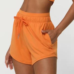 Pantalones cortos deportivos de alto entrenamiento ecológicos transpirables de secado rápido para mujer, ropa de playa con bolsillo caliente, ligeros a la moda - Product Image 5