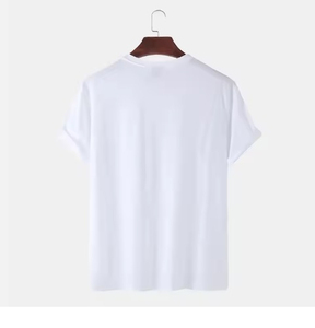 Camiseta de manga larga de doble capa para hombre, corte holgado, estilo urbano de verano con estampado puff, corte cropped. - Product Image 4