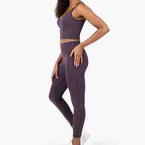 Tenues de sport unies pour femme : ensembles de yoga, ensembles de fitness, ensembles de survêtements, soutien-gorge de sport, pantalons de sport - Product Image 2
