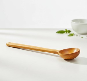 Louche en bois de manguier de qualité supérieure, cuillère de cuisine à long manche, résistante à la chaleur, écologique, sans danger pour les aliments, ustensile de cuisine pour la cuisson - Product Image 4