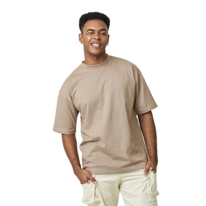 Thumb Premium Made Thailand 300 GSM Knitted 100% Cotton Oversized T-shirt Heavyweight Boxy Fit Streetwear Tee Front Anti-Wrinkle - Product Image 1