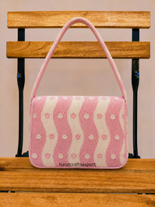 Bolso de Hombro de Cuentas Hecho a Mano, Ecológico, Ligero, Personalizable, de Lujo, Profesional y Moderno para Mujer, Venta al Por Mayor |   Alta Calidad - Product Image 2