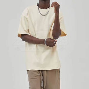 T-shirts surdimensionnés pour hommes, coupe ample, très tendance, avec logo personnalisé imprimé, dernier design, respirants, 100% coton. - Product Image 2