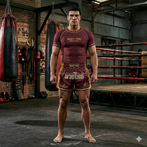 Conjuntos de Camiseta Corta de Muay Thai Sublimada, Secado Rápido, Uniformes Ligeros de Boxeo Tailandés, Venta al Por Mayor - Product Image 4