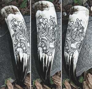 Venta al por mayor de cuerno vikingo natural de alta calidad hecho a mano respetuoso con el medio ambiente ágata totalmente pulida cuerno natural de alta calidad - Product Image 4