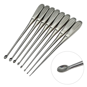 JAMSO INDUSTRIES Bone Curette 1-7mm Head Stainless Steel Orthopedic Surgical Instruments <b>Model</b> JI-3368 CE Certified 1pc - Product Image 3