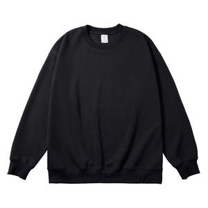 Sweat-shirts à col rond en molleton imprimé surdimensionnés pour femmes de haute qualité, taille plus, effet délavé vintage, 100% coton respirant - Product Image 4