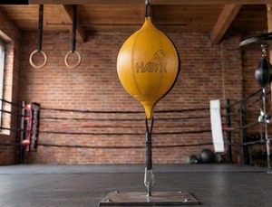 KLTW INT'L PU Heavy Double End <b>Speed</b> <b>Bag</b> Durable Punching Ball with Easy Install for Boxing Training - Product Image 5