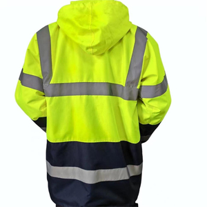 Custom High Visibility Reflective <b>Jacket</b> Waterproof Safety Workwear for Construction and Industrial <b>Workers</b> Supplier - Product Image 5