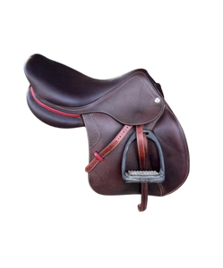 Luxury Genuine Leather English Horse Riding Saddle Premium Handmade Comfortable Durable <b>Secure</b> Seat Equestrian Riding <b>Equipment</b> - Product Image 4