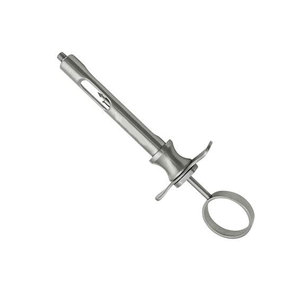 Jeringa Dental Manual de Aspiración de Carga por Orificio Trasero de Calidad Premium, 1.8ml, 2 Placas Metálicas de Acero Inoxidable, Agarre Ergonómico, Reutilizable - Product Image 3