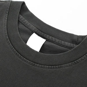 เสื้อยืดคอตตอนวินเทจฟอกสี ทรงโอเวอร์ไซส์ พิมพ์ลาย DTG สำหรับผู้ชาย ผ้าหนา 260gsm  เสื้อยืดเปล่าแบบเรียบๆ สั่งทำได้ ทรงบ็อกซี่ เหมาะสำหรับกลุ่มเพื่อนร่วมชั้น - Product Image 5