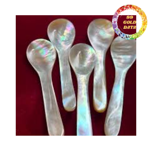 Mother of pearl spoon for dessert tea coffee natural shell utensil for home and restaurant - Product Image 6
