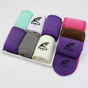 Fashionable Spa Headbands Coral Fleece Extra Thick and Soft Quick Dry Embroidered Makeup Hair Band - Product Image 4