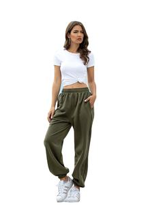 ที่กําหนดเองสุภาพสตรีกีฬาผู้หญิงกางเกงออกกําลังกาย Joggers ผู้หญิงสบายๆ Zip Up ผู้หญิง Joggers - Product Image 2