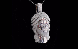 Pendentif Jésus-Christ en moissanite serti de pierres, collier statement religieux hip-hop, bijoux chrétiens de luxe pour hommes et femmes - Product Image 3