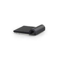 Clip adhésif pour câbles Essentra, pince de fixation pour câbles, organisateur de fils, noir, UL94 V0 PVC HUC, clip demi-U avec base adhésive