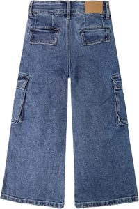 Pantalones Vaqueros de Pierna Ancha, Pantalones de Mezclilla Rectos con Bolsillos, Pantalones Casuales para Mujer - Product Image 6
