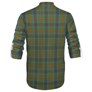 Chemise écossaise O'Brien Tartan à lacets, style Highland Jacobite Ghillie, chemise professionnelle pour kilt écossais, pour tenue décontractée et formelle - Product Image 5
