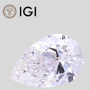 Diamante Cultivado en Laboratorio de 3.04ct, Corte Pera, Color E, VVS2, Certificado IGI, para Joyería - Product Image 1