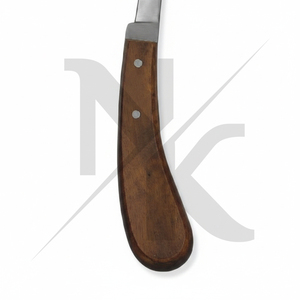 Couteau à sabots professionnel réutilisable à lame amovible pour droitier, en acier forgé, outil de fermeur avec manche en bois texturé, pour sabots profonds et usage chirurgical - Product Image 5