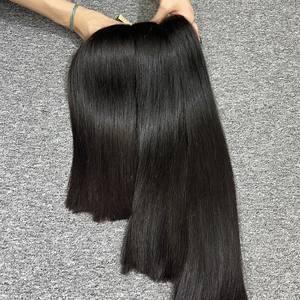 Venta al por mayor 100% Original Extensiones de cabello humano crudo Color Natural hueso cinta recta máquina de pelo de doble trama - Product Image 6