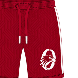 Shorts de sport bordeaux personnalisés pour l'entraînement athlétique, la gym et les séances d'entraînement, avec cordon de serrage, séchage rapide, respirants, vêtements de performance, uniforme d'équipe - Product Image 4
