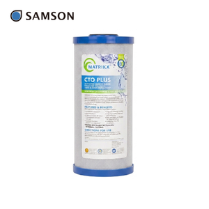 Bloc de charbon actif compressé pour la réduction du chlore, filtre à eau actif de 10 pouces, qualité domestique fiable - Product Image 1