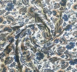 Tela de Algodón Estampada de Primera Calidad, Suave, Transpirable y Ligera para Confección de Kurtis, Trajes, Vestidos y Manualidades, Material Listo para Usar en Verano - Product Image 1