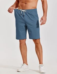 Men's Premium Woven Solid <b>Mid</b> Waist Moisture-Wicking Chino Shorts Casual Summer Wear Stretch Smart Custom Logo Front Button - Product Image 1