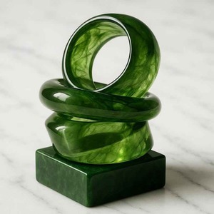 Bracelet de poignet en résine personnalisé de haute qualité, brodé à la main avec de détails fins, pour cadeaux et collections de mode, en vente - Product Image 1