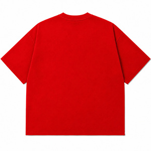เสื้อยืดสีแดงขนาดใหญ่พิเศษพร้อมโลโก้ประดับคริสตัลแบบกำหนดเอง |   เสื้อยืดสตรีทแวร์ลายกราฟิกคริสตัลวิบวับ |   เสื้อยืดแฟชั่นขายส่งแบบยูนิเซ็กซ์ - Product Image 3