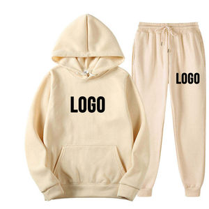 Conjunto Deportivo Unisex de Invierno, Ecológico, Transpirable, 100% Algodón Felpa, 400g de Grosor, Diseño Casual con Capucha, Largo Completo - Product Image 1