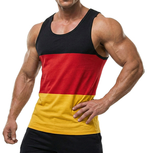 Wholesale Men's Customizable Printing Slim Fit Sleeveless Gym <b>Vest</b> Muscle Tank Top Breathable Athletic Fitness Sport Tank Tops - Product Image 1