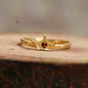 925 Sterling <b>Silver</b> <b>Garnet</b> <b>Ring</b> Matte Look Handmade Luxury Gemstone Jewelry Womens Gift Engagement Party Wedding Anniversary - Product Image 1