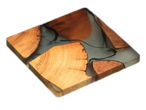 Handmade Modern Round Wooden Drink Mat with Glossy Finish Customizable Thickness for <b>Beer</b> Home Kitchen Table Decor - Product Image 5