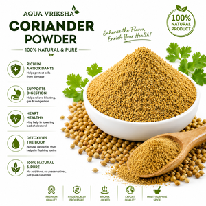 AQUA VRIKSHA Polvo de Cilantro Premium |   Cilantro en Polvo 100% Natural y Seco |   Proveedor de Especias de Calidad de Exportación - Product Image 3