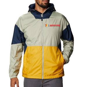 เสื้อแจ็คเก็ตผู้ชายสีเบจ กรมท่า เหลือง แบบมีฮู้ด ซิปหน้า ผ้า softshell กันลม น้ำหนักเบา เหมาะสำหรับเล่นกีฬา เดินป่า ลำลอง มีสไตล์ - Product Image 1