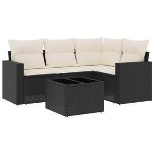 Conjunto de Sofás Modulares Grandes de Ratán PE Negro para Jardín, Elegante Colección de Muebles para Exteriores - Product Image 2