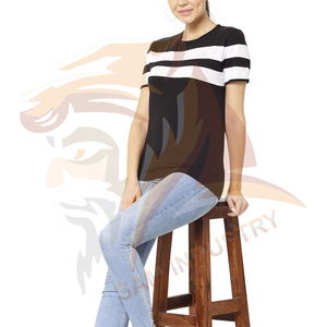 Camisetas personalizadas más vendidas para mujer, camisetas lisas de color sólido con impresión de logotipo personalizado, camisetas suaves, elegantes y casuales. - Product Image 4