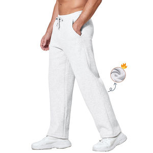 Pantalones Casuales de Lona para Hombre, de Secado Rápido, de Algodón, para Correr, Cintura Media, con Logotipo Personalizado, Transpirables, con Cierre de Cordón - Product Image 3