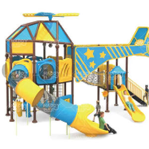 Équipement de terrain de jeux extérieur HP-OPA 024, toboggans et grimpeurs lisses pour des zones de jeux amusantes - Product Image 1