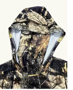 Sweat à capuche polaire camouflage pour la chasse, pull à capuche pour sports de plein air, vêtements de chasse chauds - Product Image 2