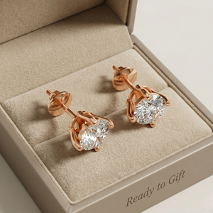 Pendientes de Diamantes Cultivados en Laboratorio con Certificado IGI, CVD HPHT, 1ct 2ct 3ct, F VS1, Oro de 9K/14K/18K, Chapados en Rodio, Modernos - Product Image 3