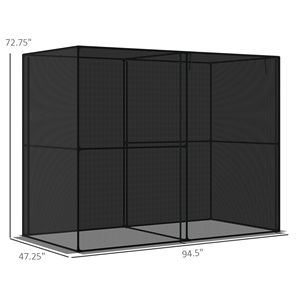 Rete da Giardino 4x8 con Gabbia per Colture e Porte con Cerniera e Copertura in HDPE per Piante Aromatiche - Product Image 3