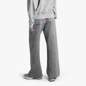 2026 100% Cotton High Waist Unisex Trouser for Casual Embroidered Flat Front <b>Women</b> <b>Straight</b> <b>Leg</b> <b>Joggers</b> - Product Image 6