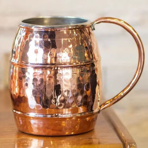 Hot Selling Pure Copper Coffee <b>Mug</b> Handle Coaster Outdoor Use Durable <b>Large</b> Capacity Morden Luxury Design Multiple Sizes Craftsy - Product Image 1