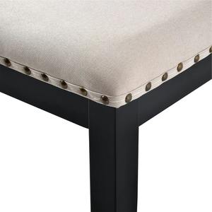 Edie <b>Dining</b> Table <b>Set</b> with Tufted <b>Chairs</b> and Bench Luxury Classic European Design Handmade Wood <b>Dining</b> Room Furniture - Product Image 4